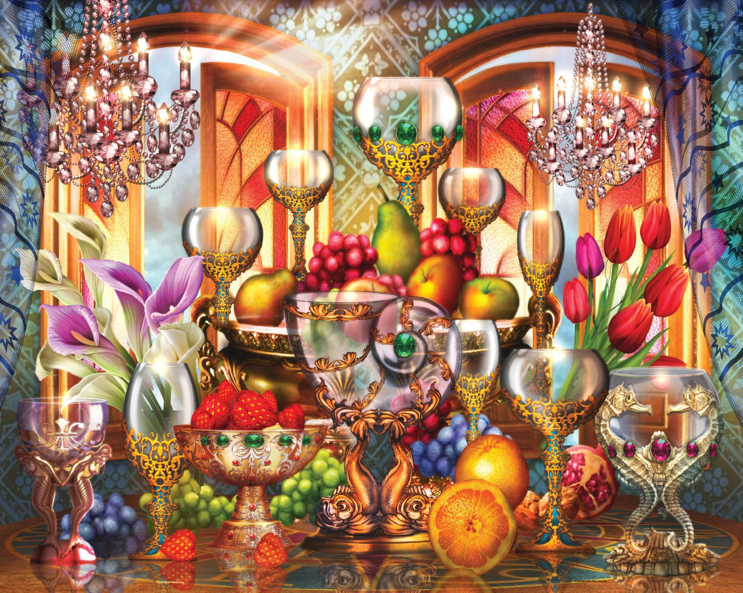 Golden Elegance 1000 Piece Jigsaw Puzzle | Springbok Puzzles