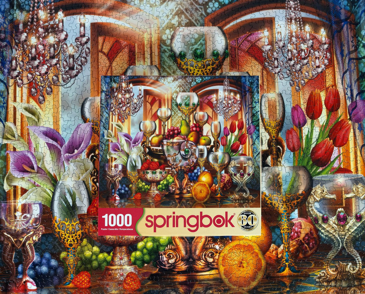 Golden Elegance 1000 Piece Jigsaw Puzzle | Springbok Puzzles