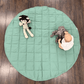 Organic Play Mat | Round | Basil Green