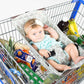 Baby Shopping Cart Hammock | Gray/Aqua