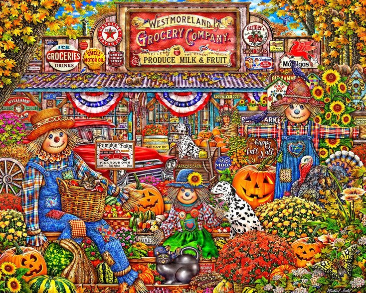 Happy Fall Y'all 1000 Piece Jigsaw Puzzle | Springbok Puzzles