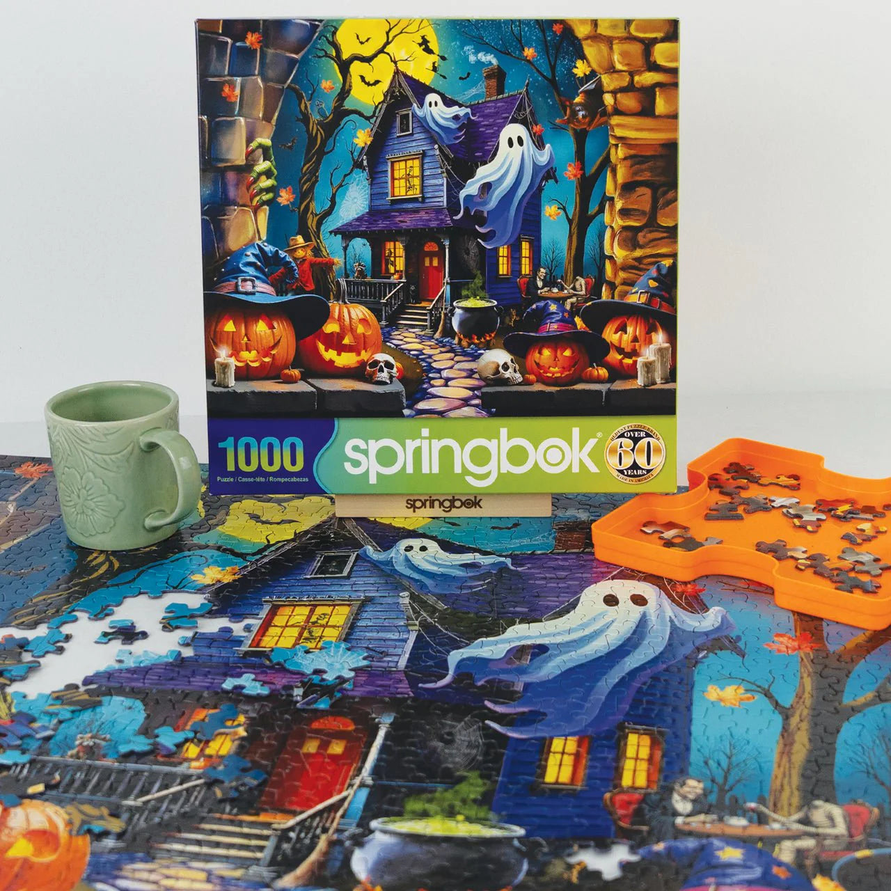 Haunted Halloween Party 1000 Piece Jigsaw Puzzle | Springbok Puzzles
