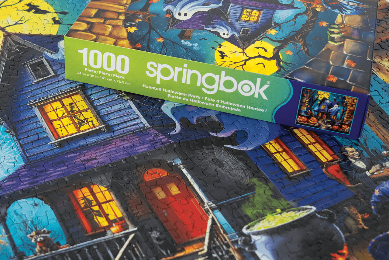 Haunted Halloween Party 1000 Piece Jigsaw Puzzle | Springbok Puzzles