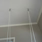 Indoor High Back Cotton Baby & Toddler Swing-Greige/Vanilla Stripe