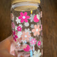 16oz Glass Cup with Lid & Straw