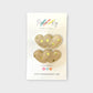 Gold Hearts Hair Clips