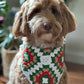 3-in-1 Crochet Granny Square Bandana – Handmade Headband, Pet Collar &Mom Neck Scarf | Colorful Boho Accessory | Retro Crochet Gift