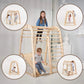Indoor Wooden Playground for Children - 6in1 Playground + Swings Set + Slide Board