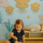 Rattan Jellyfish Wall Decor – Boho Coastal Nursery Wall Art