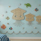 Rattan Jellyfish Wall Decor – Boho Coastal Nursery Wall Art