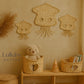 Rattan Jellyfish Wall Decor – Boho Coastal Nursery Wall Art