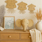 Rattan Jellyfish Wall Decor – Boho Coastal Nursery Wall Art