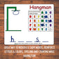 Acrylic Tic Tac Toe & Hangman Board Game - Double-sided