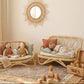 The "Petite Reverie" Miniature Rattan Doll Couch