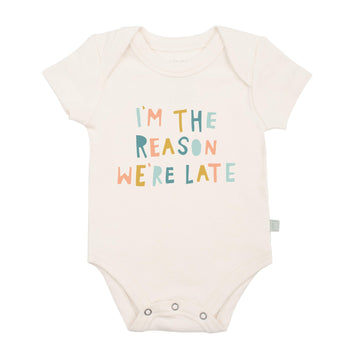 graphic bodysuit | reason we are late