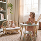 The Heirloom Doll Couch | Boho Montessori Doll Furniture | Eco-Friendly Pretend Play Sofa for Dolls