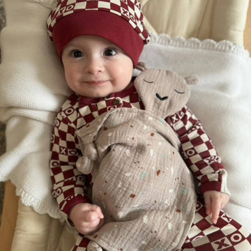 100% Muslin Lovey - Alpaca