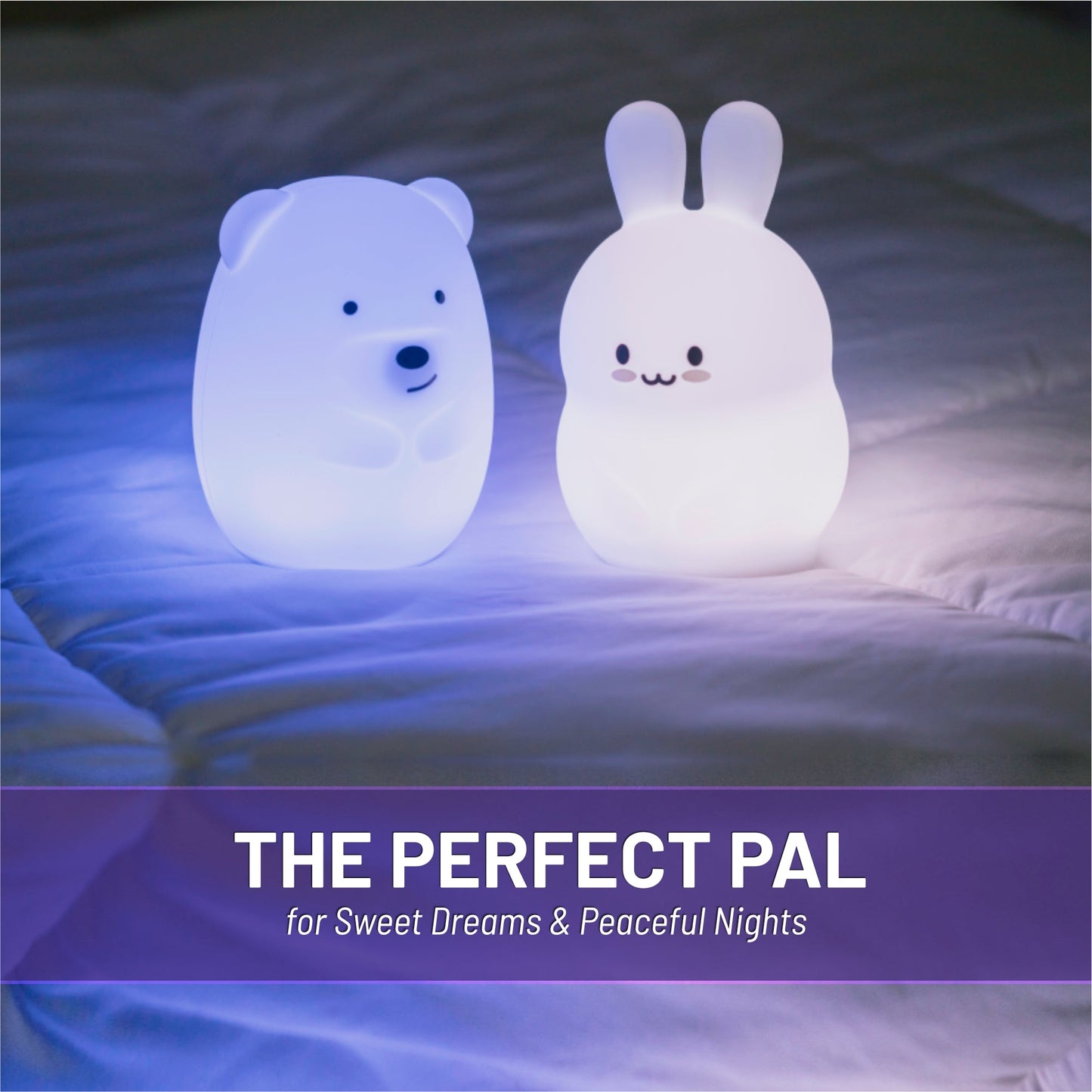 LumiPets® Bella the Bear- Children's Touch Night Light Junior