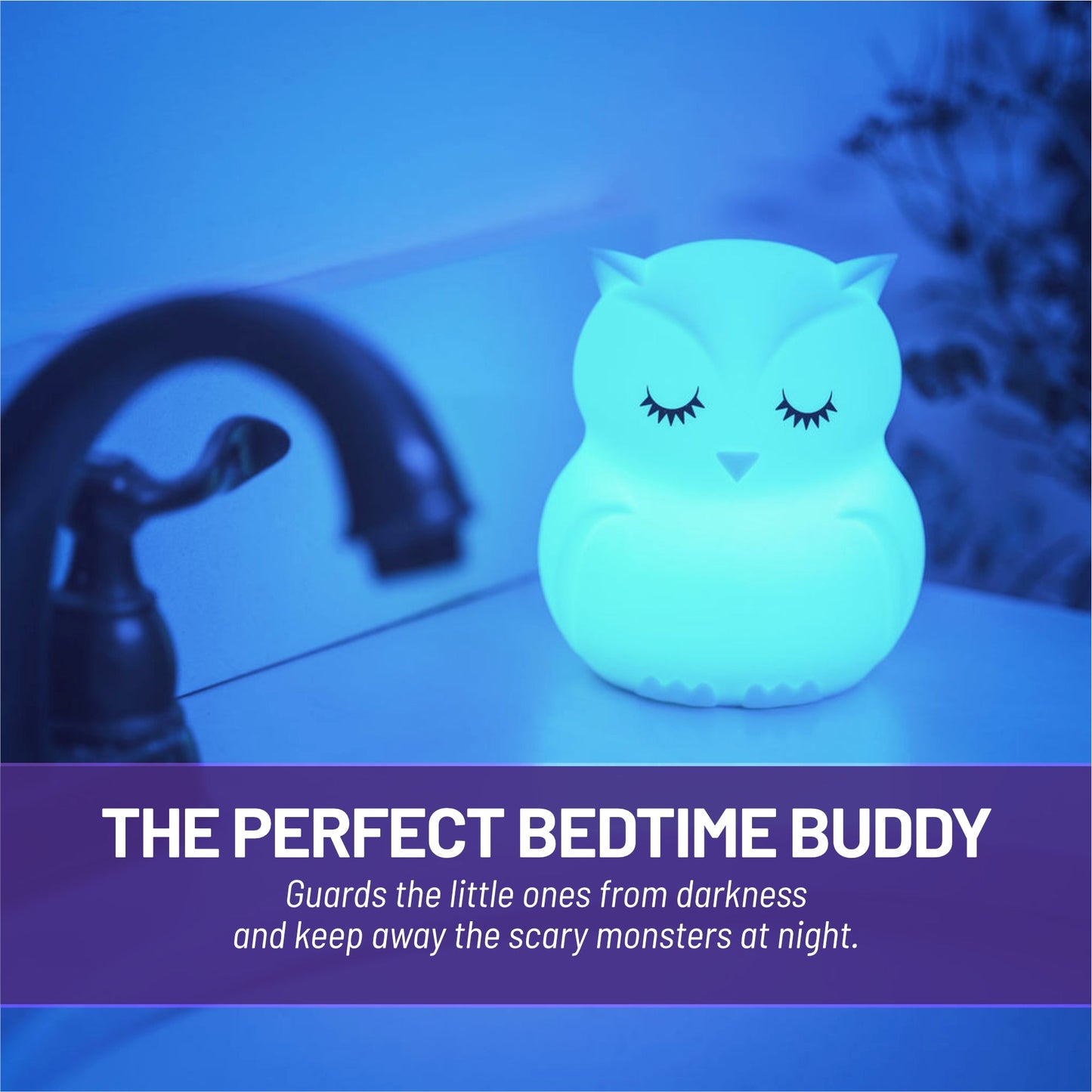 LumiPets® Owen the Owl- Children's Touch Night Light Junior