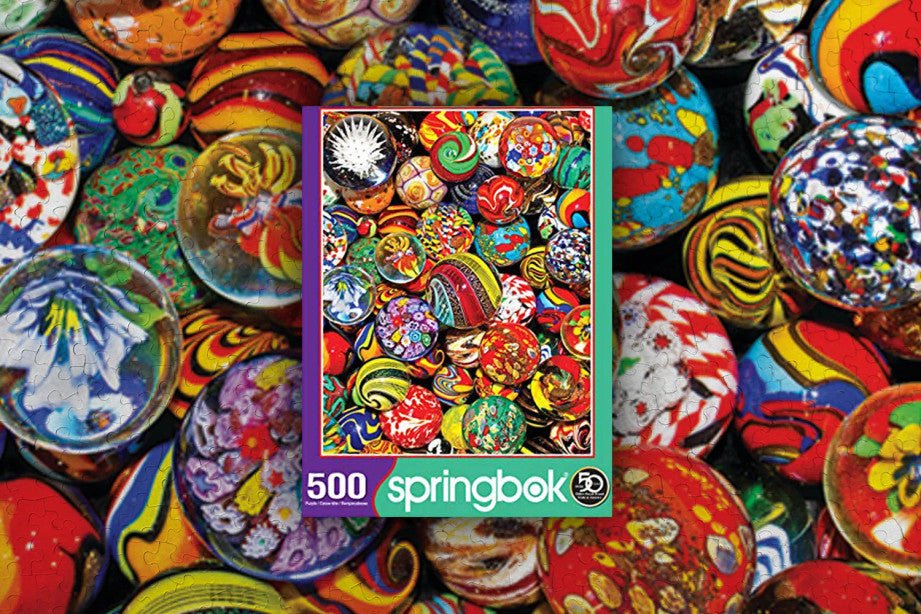 Marble Madness 500 Piece Jigsaw Puzzle by Springbok Puzzles