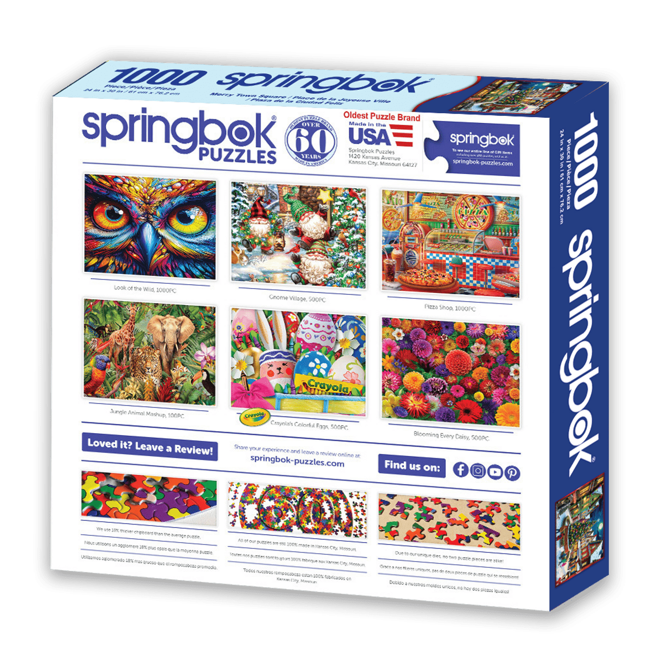 Merry Town Square 1000 Piece Jigsaw Puzzle | Springbok Puzzles