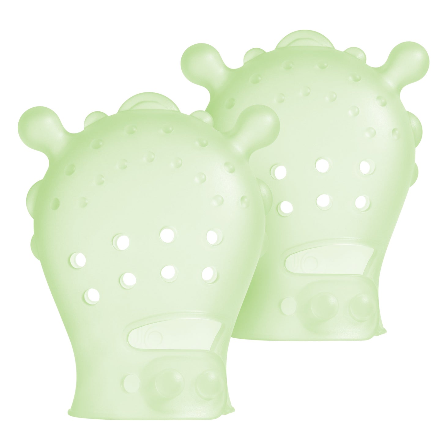 Olababy Mouthing Mitten for Teething Relief (2-Pack)
