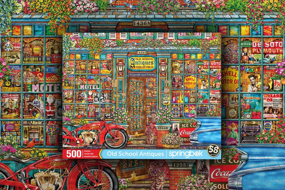 Old School Antiques 500 Piece Jigsaw Puzzle by Springbok Puzzles