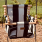 Outdoor High Back Baby & Toddler Swing-Wide Cream & Black Stripe
