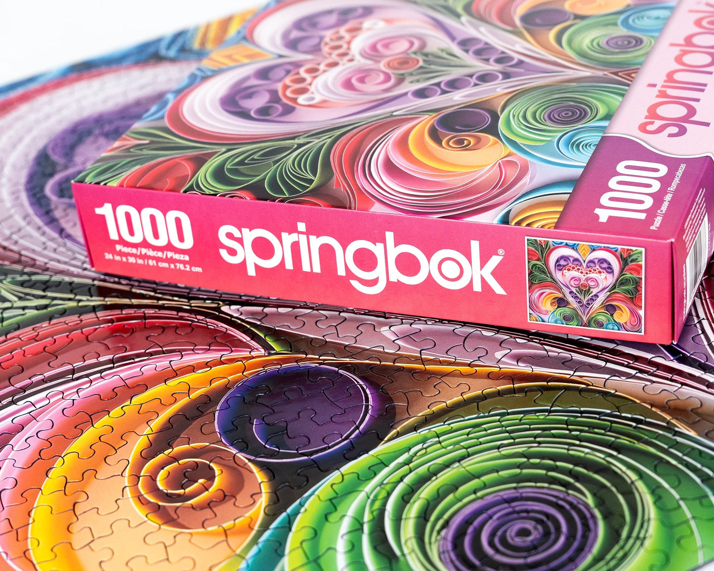 Paper Hearts 1000 Piece Jigsaw Puzzle | Springbok Puzzles