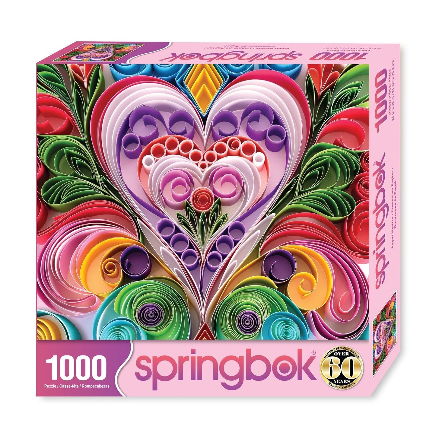 Paper Hearts 1000 Piece Jigsaw Puzzle | Springbok Puzzles