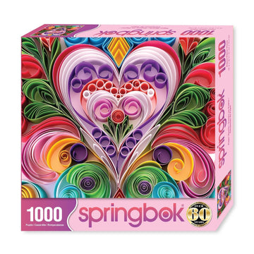Paper Hearts 1000 Piece Jigsaw Puzzle | Springbok Puzzles