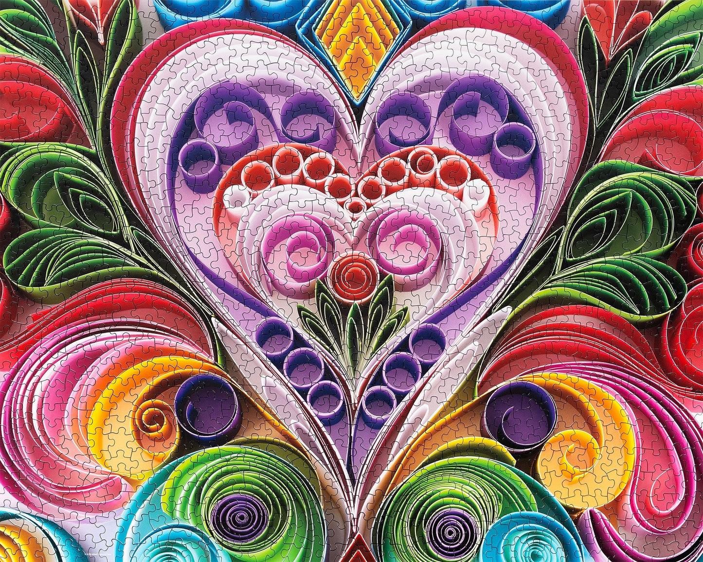 Paper Hearts 1000 Piece Jigsaw Puzzle | Springbok Puzzles