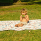 The Shwally Picnic Blanket - Wavy Rainbows