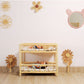 Kids Pink Rattan Teddy Bear Wall Mirror – Baby Girl Nursery & Kids Room Décor Gift