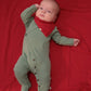 2 pc.  footie set | Red and Green