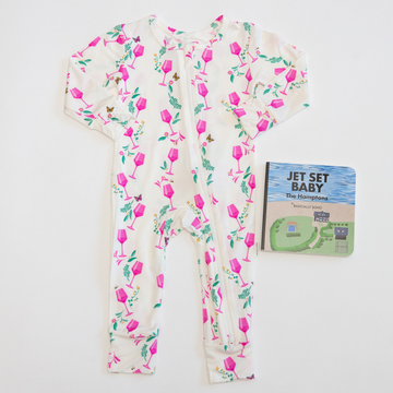 Hamptons Rosé Zippered Romper