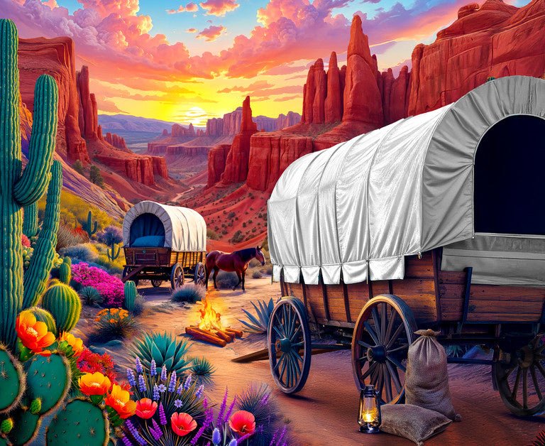 Santa Fe Trail 500 Piece Jigsaw Puzzle | Springbok Puzzles