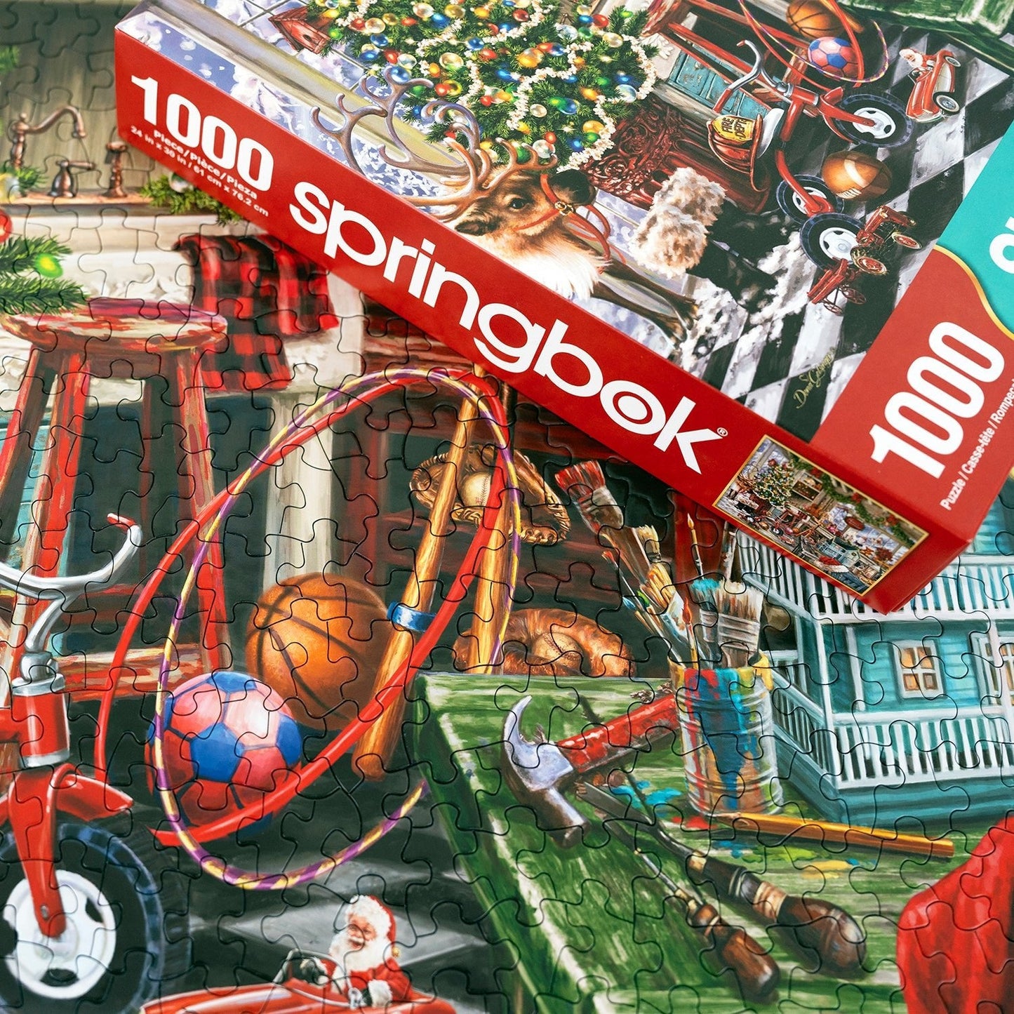 Santa's Workshop 1000 Piece Jigsaw Puzzle | Springbok Puzzles
