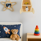 Rattan Star Wall Mirror – Boho & Space Kids Room Decor - Celestial Theme - Universe theme kids room