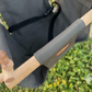 Premium Outdoor High Back Baby & Toddler Swing- Stone