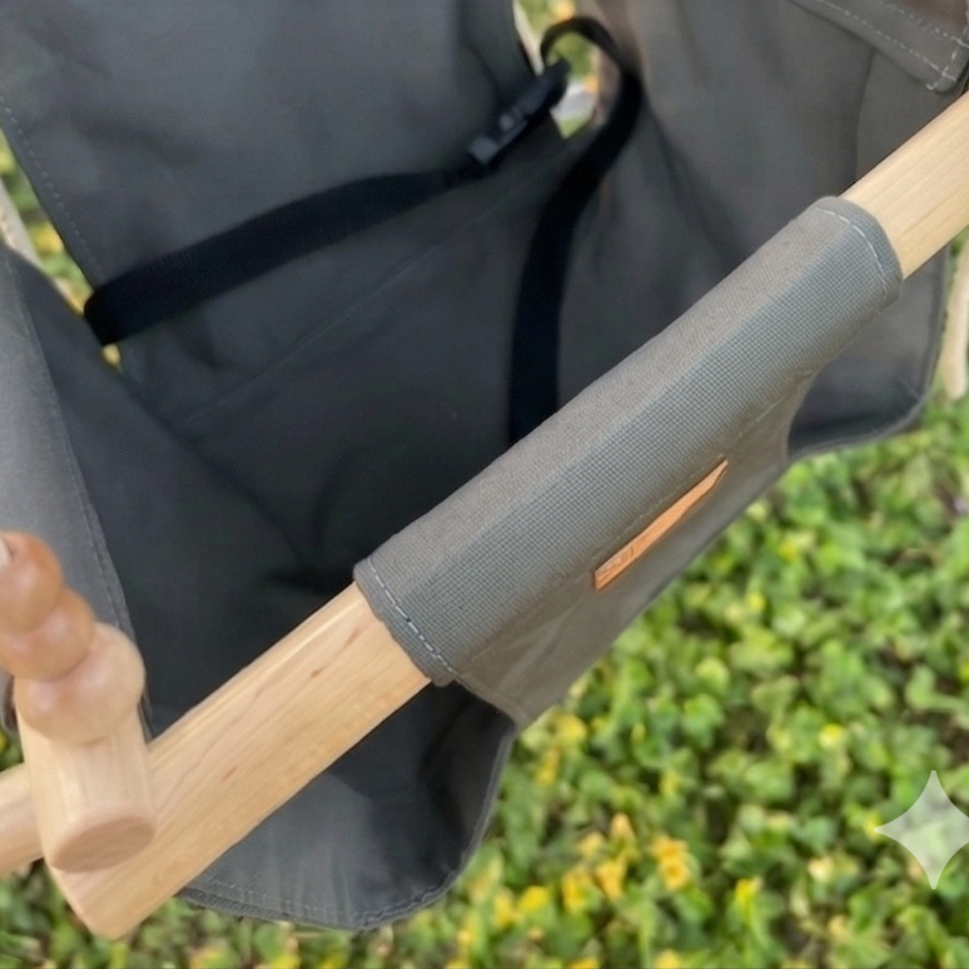 Premium Outdoor High Back Baby & Toddler Swing- Stone