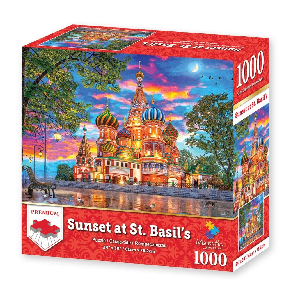 Sunset at St Basil's 1000 Piece Jigsaw Puzzle | Springbok Puzzles
