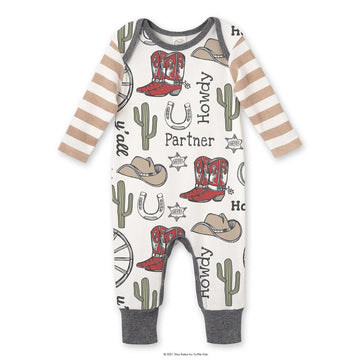 Howdy Partner Cowboy Western Romper