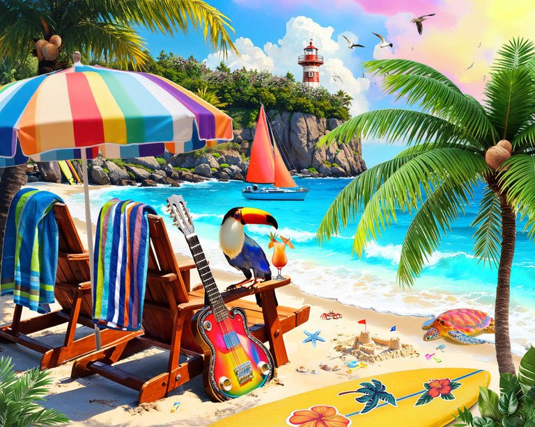 Tropical Paradise 1000 Piece Jigsaw Puzzle | Springbok Puzzles