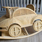 Vintage Inspired Rattan Rocking Car for Toddlers