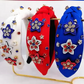 Fourth of July Headband Red White and Blue