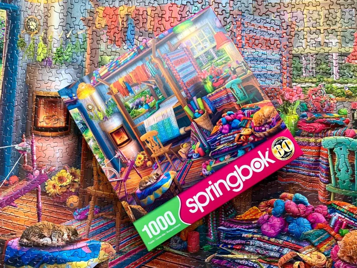 Weavers Cottage 1000 Piece Jigsaw Puzzle | Springbok Puzzles