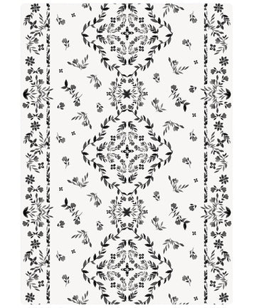 The August Rose White Shwally Playmat